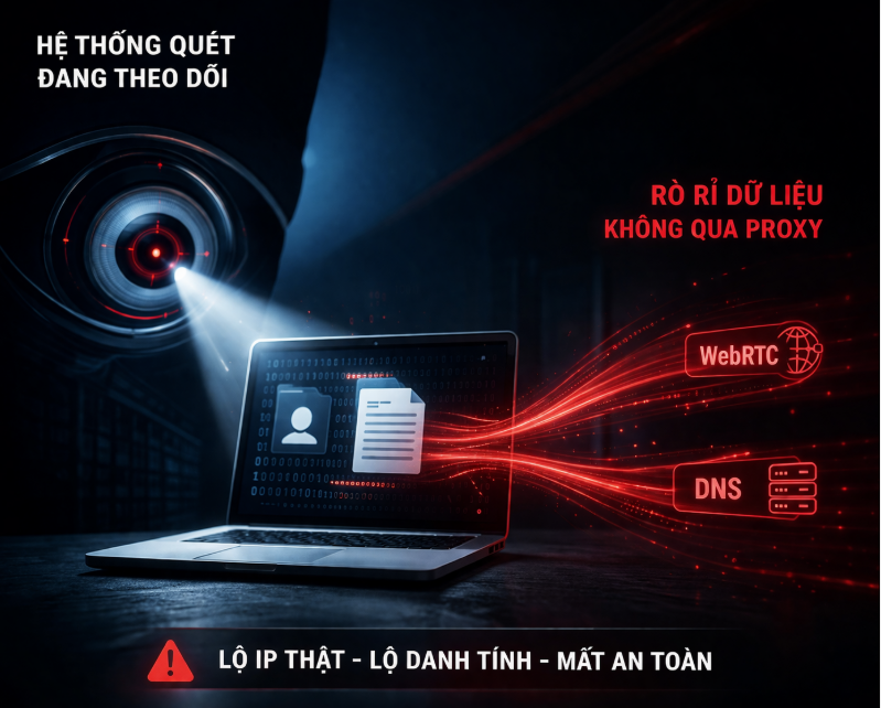 Hướng dẫn cấu hình chống rò rỉ WebRTC và DNS trên trình duyệt ẩn danh AdsPower khi nuôi acc MMO